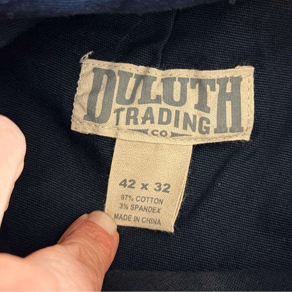 Men's DuluthFlex Fire Hose Ultimate Relaxed Fit Cargo Pants 42x32 Navy Blue - Picture 5 of 10